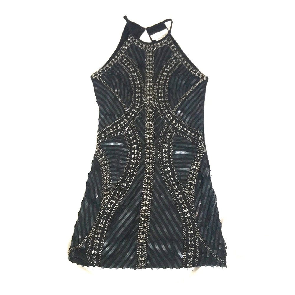 black sequin/sparkly dress